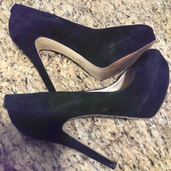 Michael Kors “York” black suede platform high heels - Picture 10 of 16